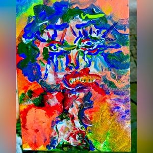 Abstract acrylic art